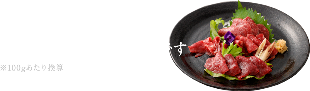 栄養価も充実！美味しいだけじゃないんです。※100gあたり換算